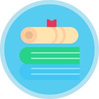 Book Flat Multi Circle Icon vector