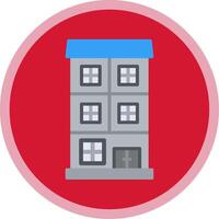 Appartment Flat Multi Circle Icon vector