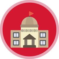 Government Flat Multi Circle Icon vector