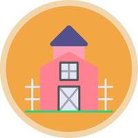 Farmhouse Flat Multi Circle Icon vector