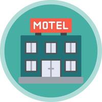 Motel Flat Multi Circle Icon vector