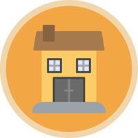 Bungalow Flat Multi Circle Icon vector