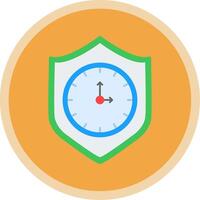 Reliablity Flat Multi Circle Icon vector