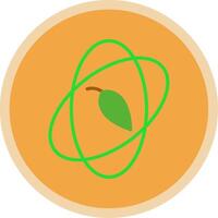 núcleo plano multi circulo icono vector