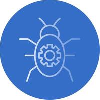 Spam Management Gradient Line Circle Icon vector