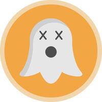 Ghost Flat Multi Circle Icon vector