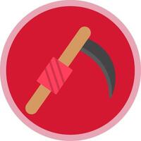 Scythe Flat Multi Circle Icon vector