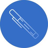 Pen Flat Bubble Icon vector