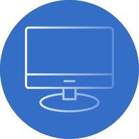 Lcd Flat Bubble Icon vector