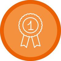 Badge Line Multi Circle Icon vector