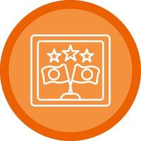 Frame Line Multi Circle Icon vector