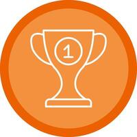 Cup Line Multi Circle Icon vector