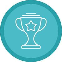 Trophy Line Multi Circle Icon vector