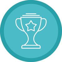 Trophy Line Multi Circle Icon vector