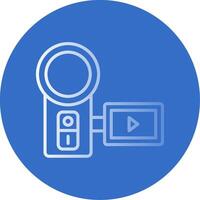 Camera Flat Bubble Icon vector