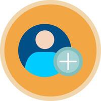 Add Flat Multi Circle Icon vector