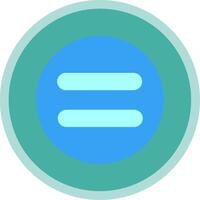 Equal Flat Multi Circle Icon vector
