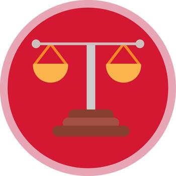 igual plano multi circulo icono vector