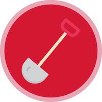 Shovel Flat Multi Circle Icon vector