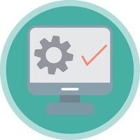 System Flat Multi Circle Icon vector