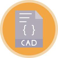 CAD Flat Multi Circle Icon vector