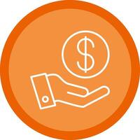 Hand Line Multi Circle Icon vector