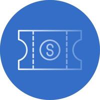 Voucher Flat Bubble Icon vector