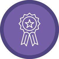 Badge Line Multi Circle Icon vector