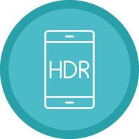 Mobile Line Multi Circle Icon vector
