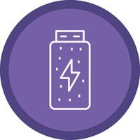 Battery Status Line Multi Circle Icon vector