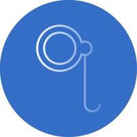 Monocle Flat Bubble Icon vector