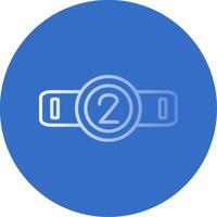 Belt Flat Bubble Icon vector