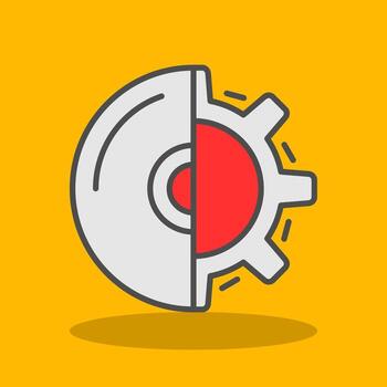 Software Development Filled Shadow Icon vector