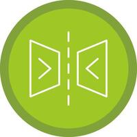 Reflect Line Multi Circle Icon vector