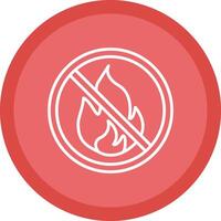 Prohibited Sign Line Multi Circle Icon vector