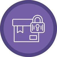 Package Line Multi Circle Icon vector