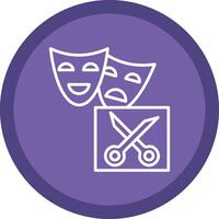 Drama Line Multi Circle Icon vector