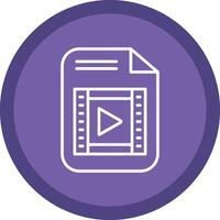 File Line Multi Circle Icon vector