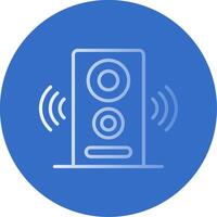 Speaker Flat Bubble Icon vector