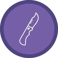 Knife Line Multi Circle Icon vector