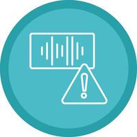 Error Line Multi Circle Icon vector