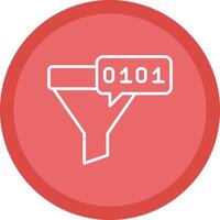 Funnel Line Multi Circle Icon vector
