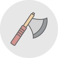 Axe Line Filled Light Icon vector