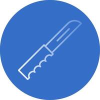 Pocket Knife Flat Bubble Icon vector