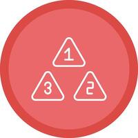 Numbers Line Multi Circle Icon vector