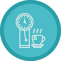 Clock Line Multi Circle Icon vector