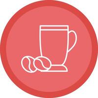 Latte Line Multi Circle Icon vector