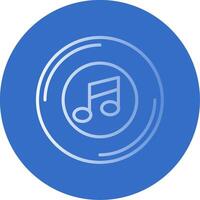 Music Flat Bubble Icon vector