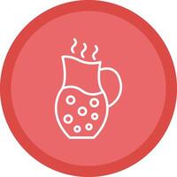 Jug Line Multi Circle Icon vector