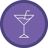 Martini Line Multi Circle Icon vector